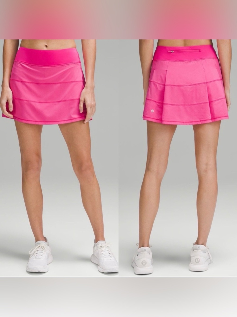 Lululemon Pace Revival Skirt Skort 6 Hot Pink built in shorts Tennis Golf 12”